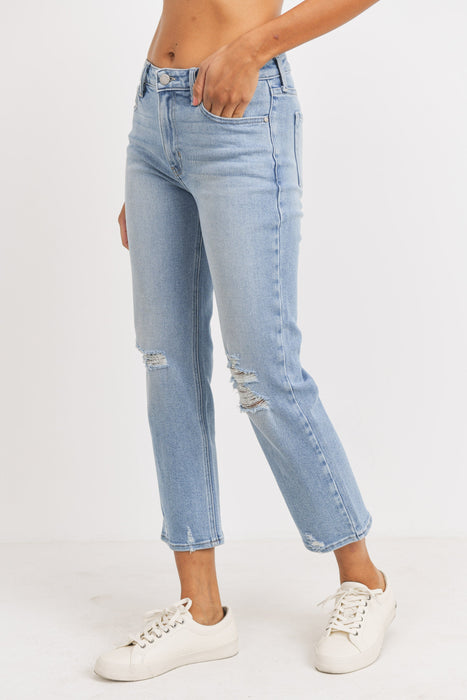 JUST BLACK DENIM STRAIGHT LEG WEEKEND JEAN