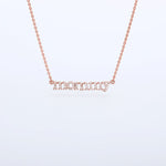 Crystal Pave CZ Letters mommy Pendant Necklace