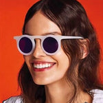Longkeeper Sunglasses Women Round Glasses Mens Sunglasses Retro Candy Color Sunglass Outdoor Shades Colorful UV400 Eyewear