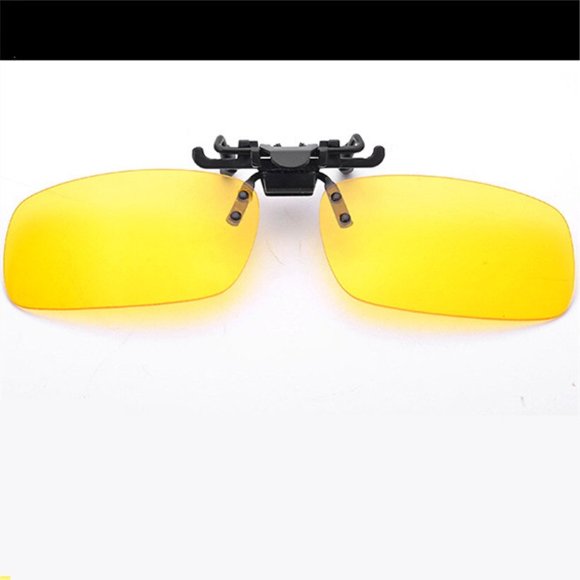 UVLAIK Mens Polarized Clip on Sunglasses Men Women Myopia Flip Up Sun Glasses Night Vision Driving Clip on Glasses