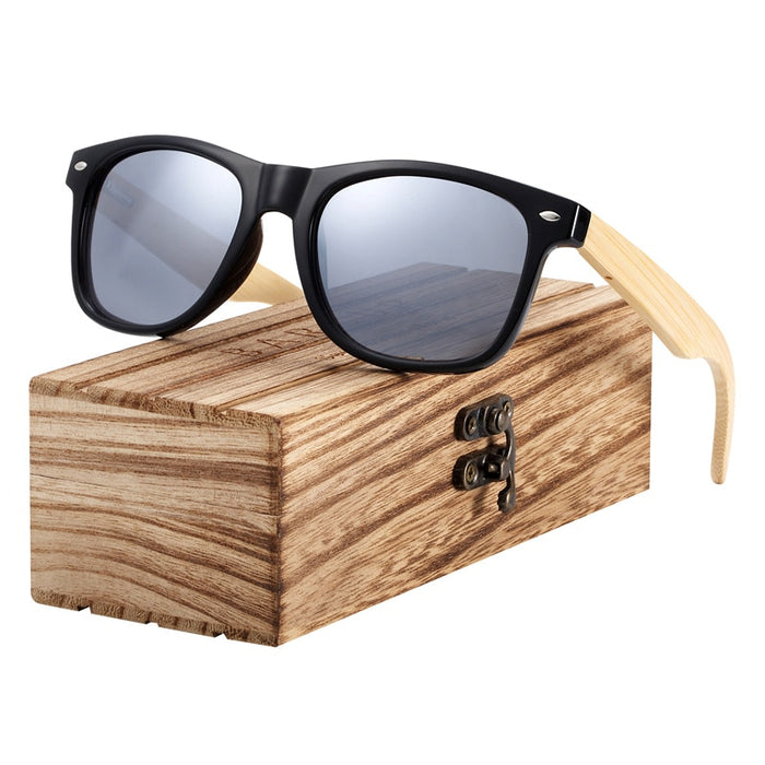 BARCUR Wood Sunglasses Spring Hinge Handmade Bamboo Sunglasses Men Wooden Sun glasses Women Polarized Oculos de sol masculino