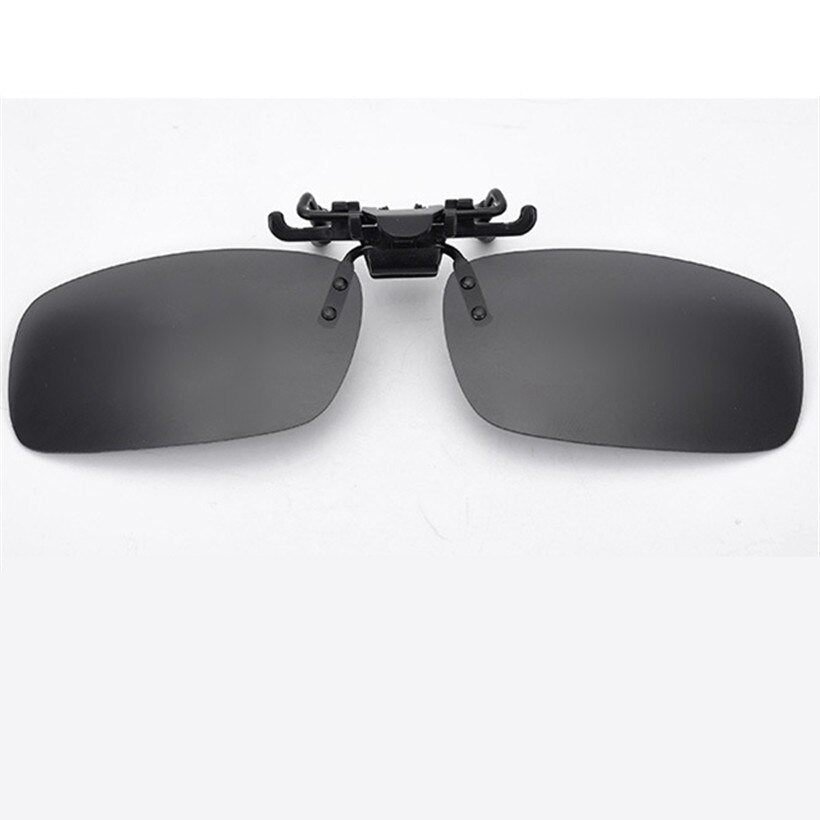 UVLAIK Mens Polarized Clip on Sunglasses Men Women Myopia Flip Up Sun Glasses Night Vision Driving Clip on Glasses