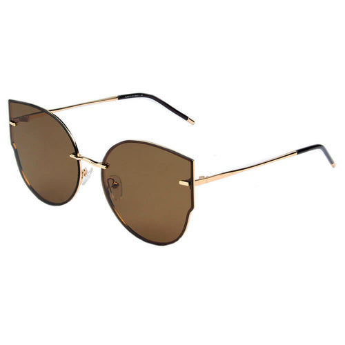 CUENCA | PJ703 - Women Polarized Flat Lens Round Designer Cat Eye