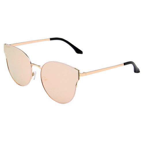 ÉCIJA | PJ713 - Women Round Flat Lens Cat Eye Rimless Look Polarized