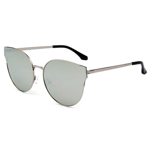 ÉCIJA | PJ713 - Women Round Flat Lens Cat Eye Rimless Look Polarized