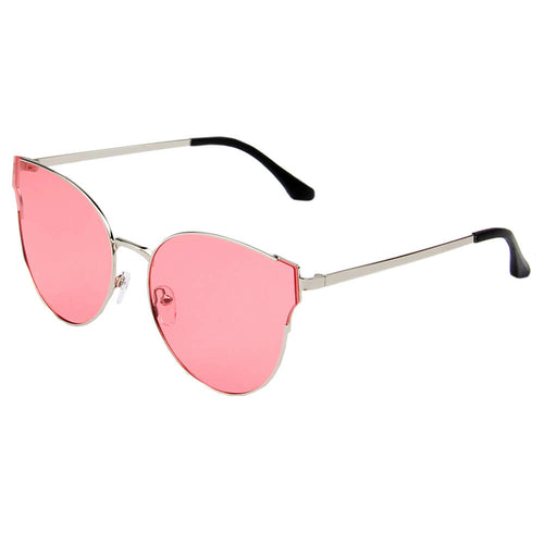 ÉCIJA | PJ713 - Women Round Flat Lens Cat Eye Rimless Look Polarized