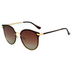 HORNACHUELOS | PJ736 - Women Round Flat Cat Eye Polarized Lens