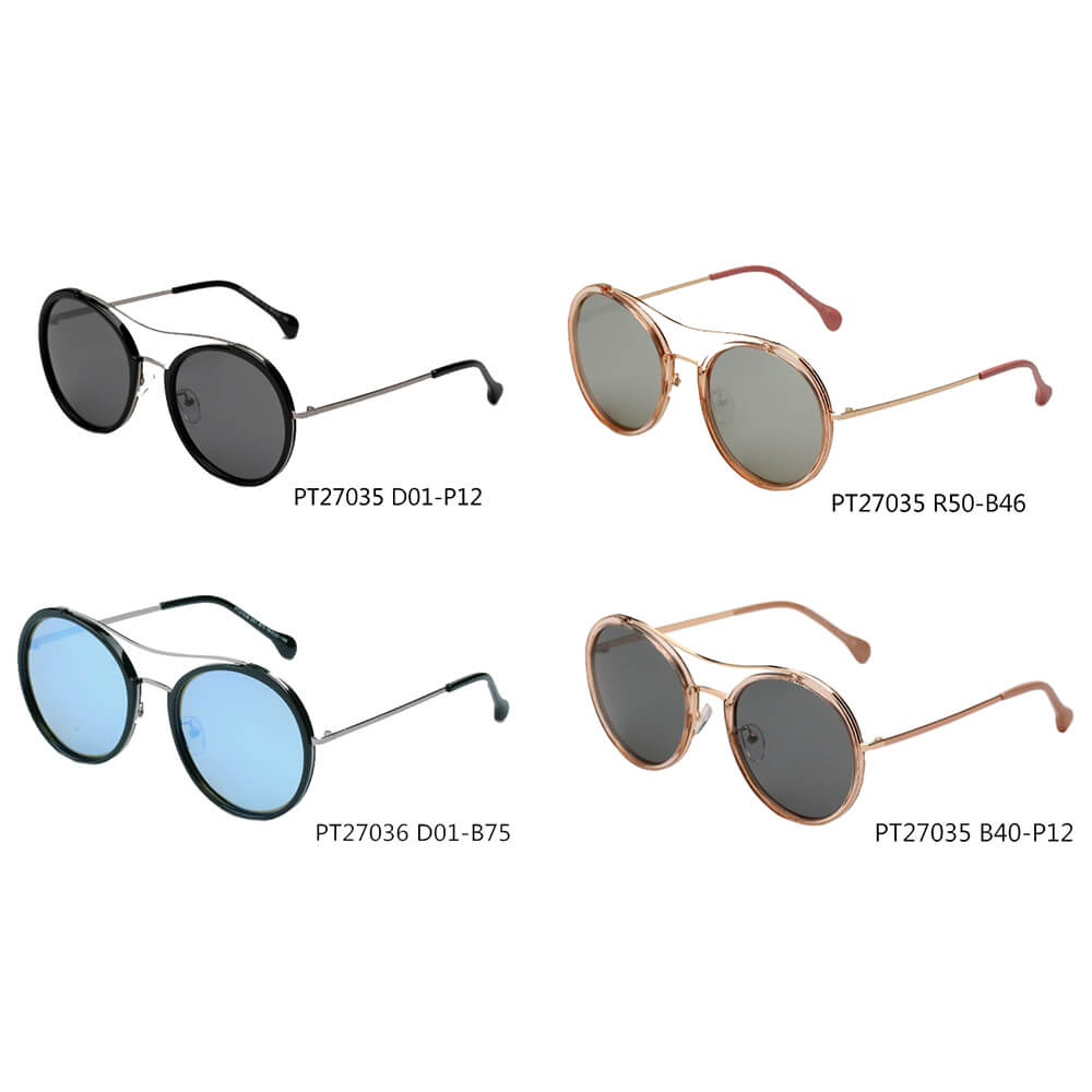 MESSINA | PT27036 - Classic Round Polarized Fashion Sunglasses
