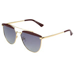 MATERA | PT28021 - Women Round Mirrored Polarized Sunglasses