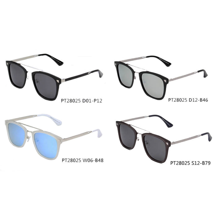 BRESCIA | PT28025 - Polarized Square Fashion Sunglasses