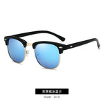 Polarized Sunglasses Men Women R3016B Brand Design Eye Sun Glasses Women Semi Rimless Classic Men Sunglasses Oculos De Sol UV400