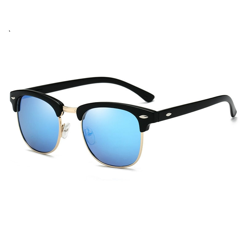 Polarized Sunglasses Men Women R3016B Brand Design Eye Sun Glasses Women Semi Rimless Classic Men Sunglasses Oculos De Sol UV400