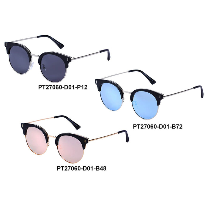 LATINA | PT27060 - Women Round Cat Eye Fashion Sunglasses