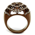 Women Stainless Steel Synthetic Crystal Rings