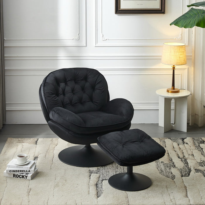 Swivel Leisure Chair velvet lounge chair