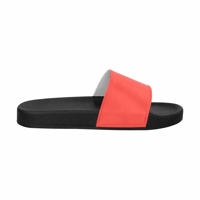 Uniquely You Womens Slide Sandals / Red Orange