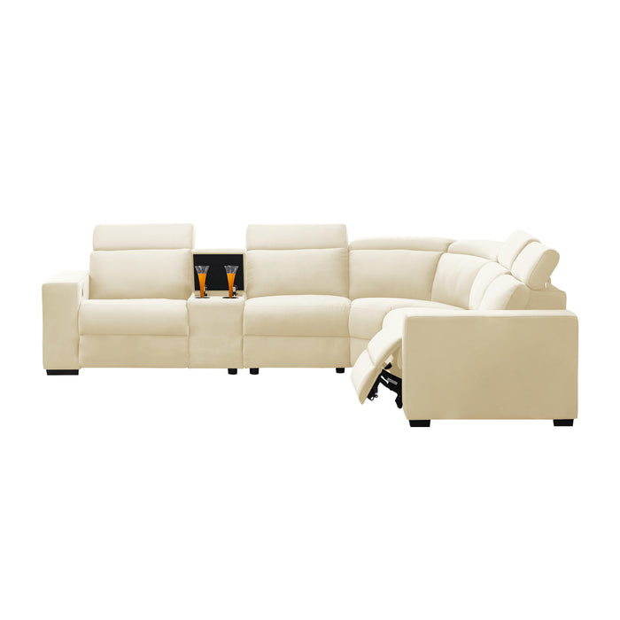 Sectional Electric Recliner Living Room Set.(This product is an oversized item/LTL)