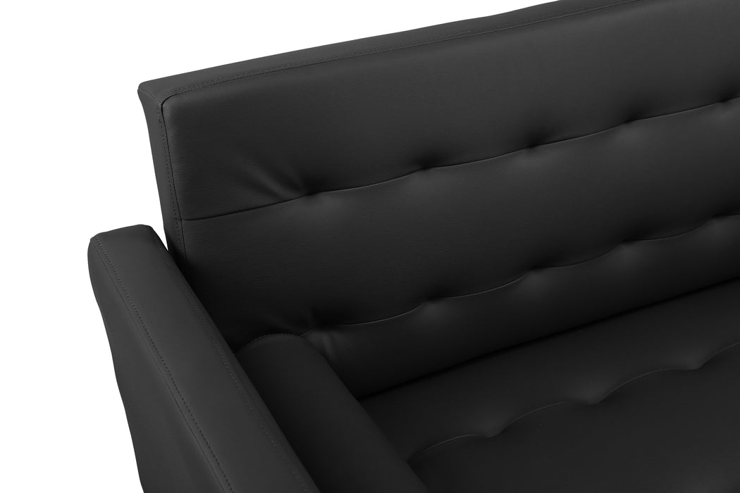 Square arm sleeper sofa