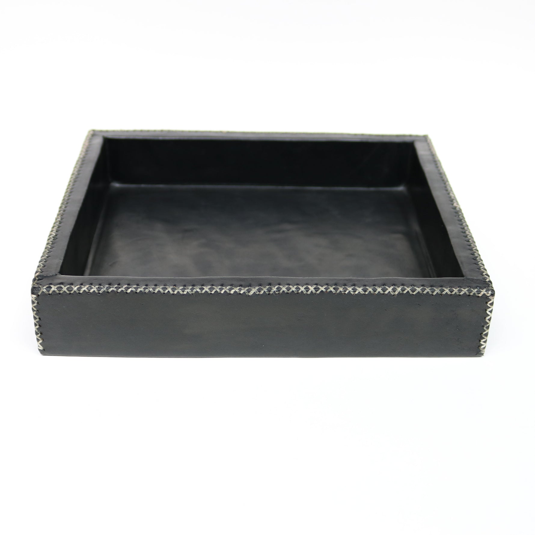 Monedas | Cedar & Leather Valet Tray