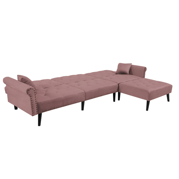 Convertible Sofa bed sleeper  velvet