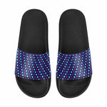 Uniquely You Mens  Slide Sandals, Red White Blue - Stars and Stripes