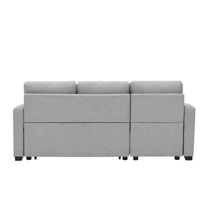 Leisure Pull-out Storage Sofa Chaise Longue Corner Broaching Bed for Living Room