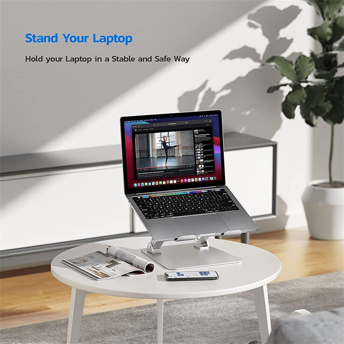 Ergonomic Laptop Stand  Height Angle Adjustable Laptop Riser Holder