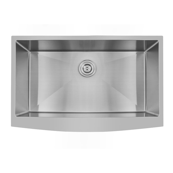 33-inch Farmhouse Kitchen Sink,Single Bowl Stainless Steel 18 Gauge