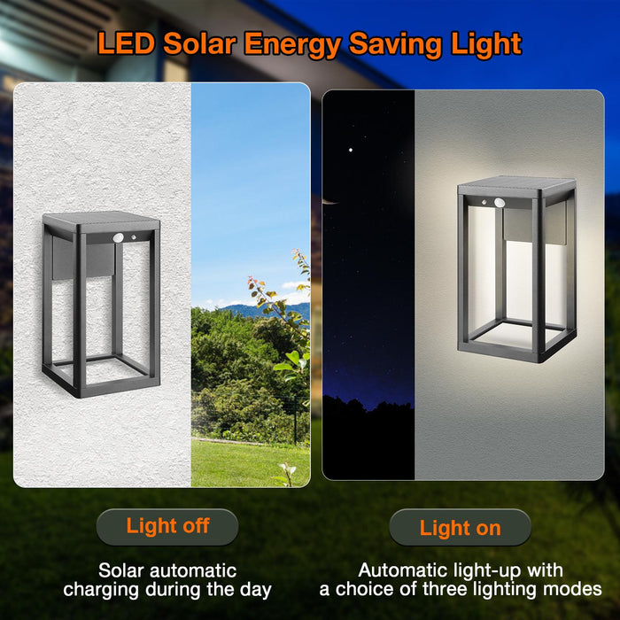 Inowel Solar Outdoor Wall Light Dusk to Dawn Lantern LED IP44 1984