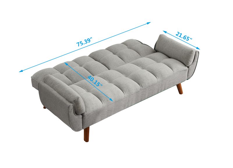 New Design Velvet Sofa Furniture Adjustable Backrest Easily Assembles Loveseat