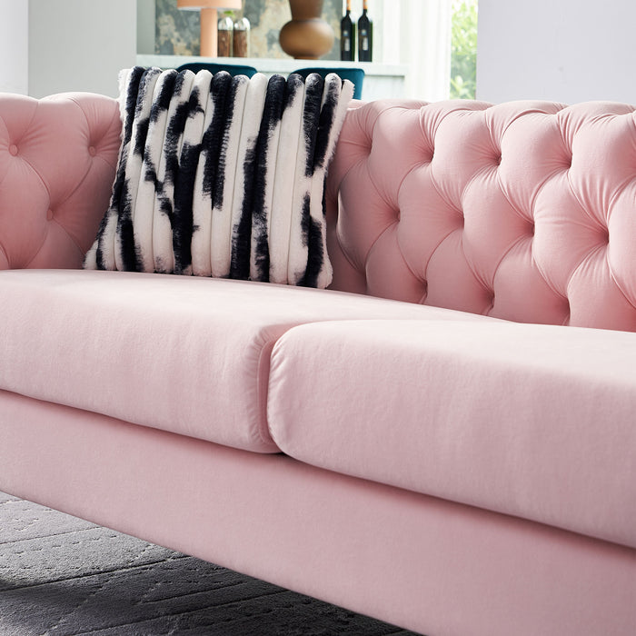 Modern velvet sofa