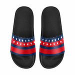 Uniquely You. Mens Slide Sandals / Stars and Stripes Print