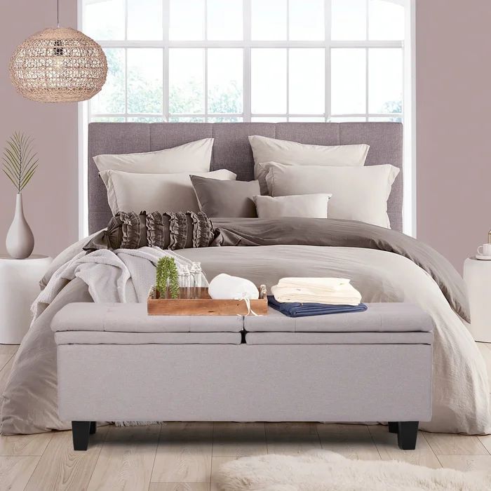 53'' Wide Tufted Rectangle Storage Ottoman