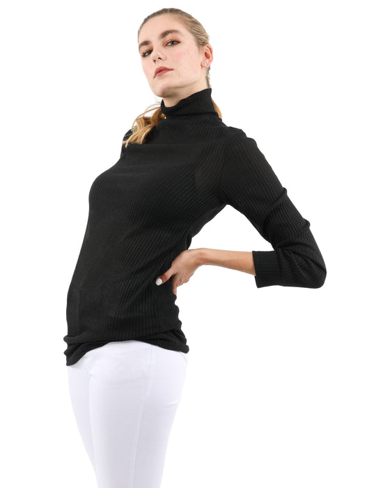 Java Ribbed Turtleneck Top