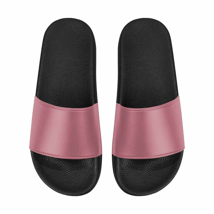 Uniquely You Womens Slide Sandals / Rose Gold Red