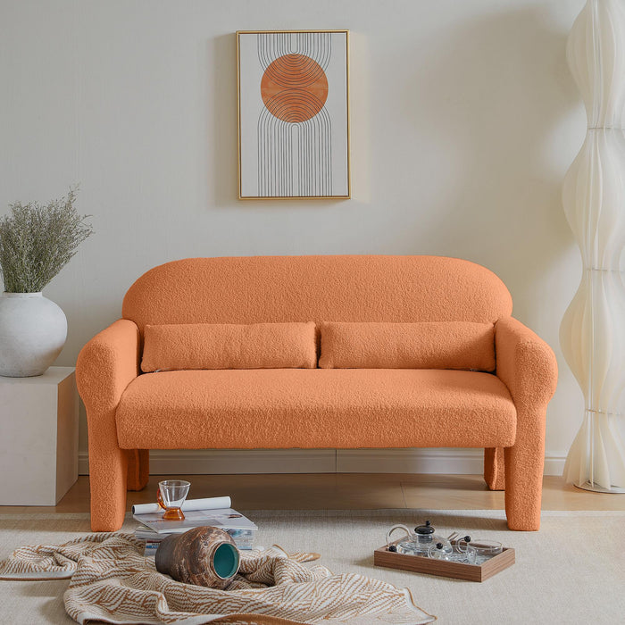 modern teddy fabric loveseat for Living room