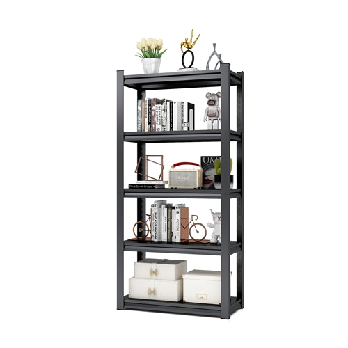 5-Tier Adjustable Metal Shelving Unit, Heavy Duty Shelving Utility Rack for Basement Kitchen Pantry