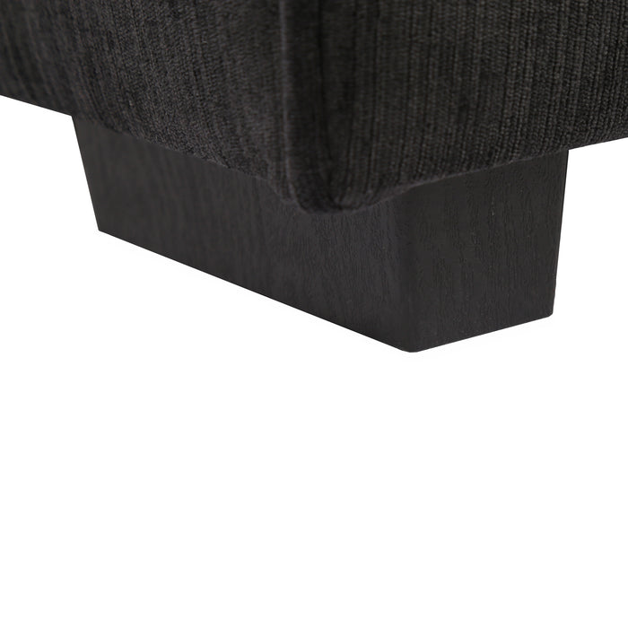 Loveseat Black/Grey fabric