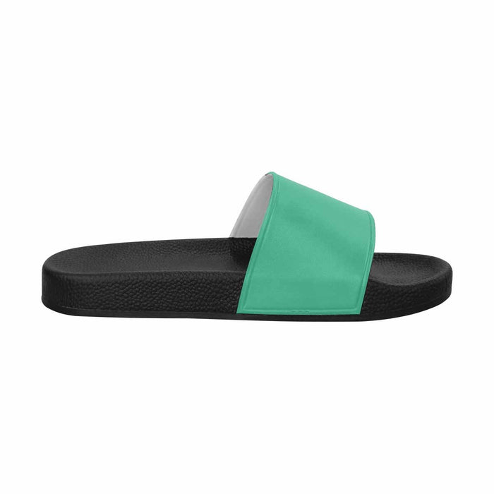 Uniquely You Mens Slide Sandals /   Spearmint Green Flip-Flops