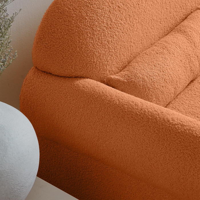 modern teddy fabric loveseat for Living room