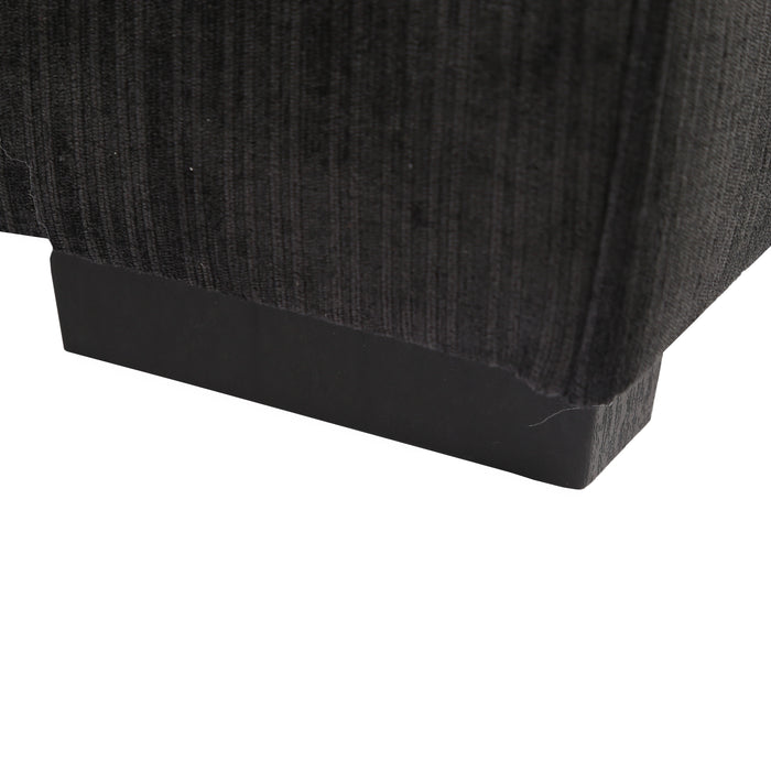 Loveseat Black/Grey fabric