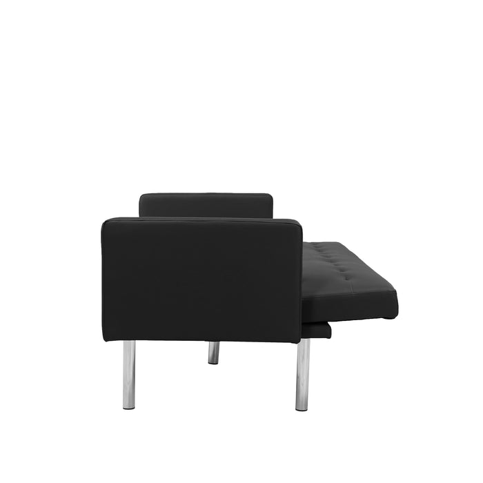 Square arm sleeper sofa