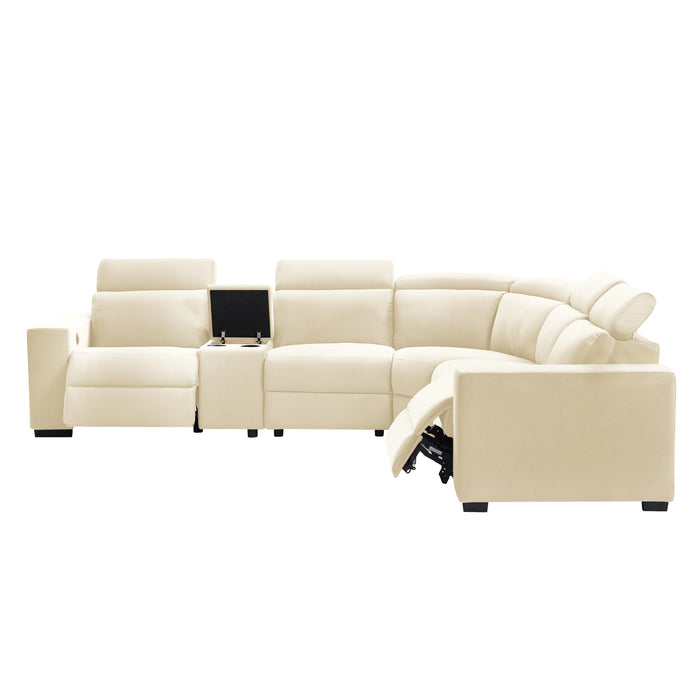 Sectional Electric Recliner Living Room Set.(This product is an oversized item/LTL)