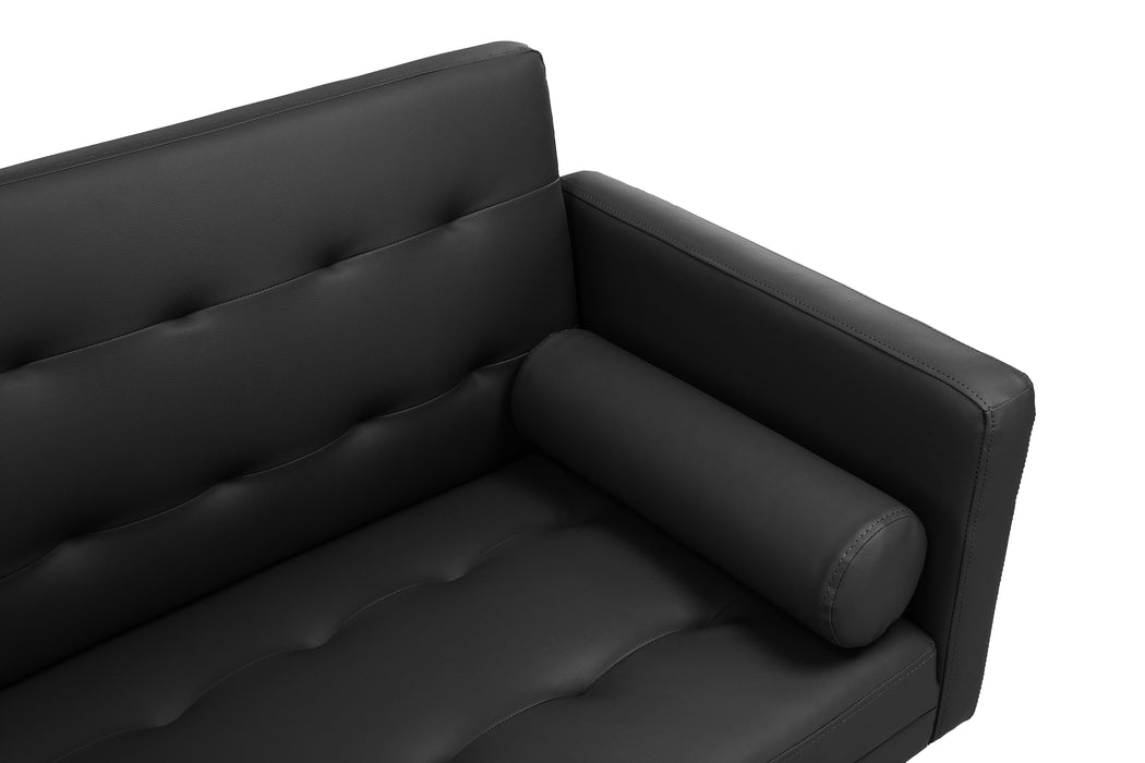 Square arm sleeper sofa