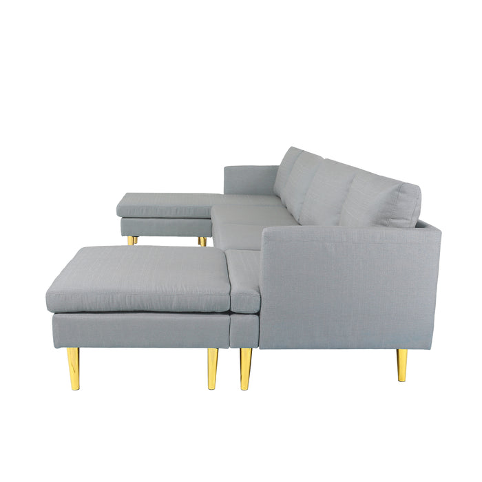 Modern Convertible sectional sofa Polyester