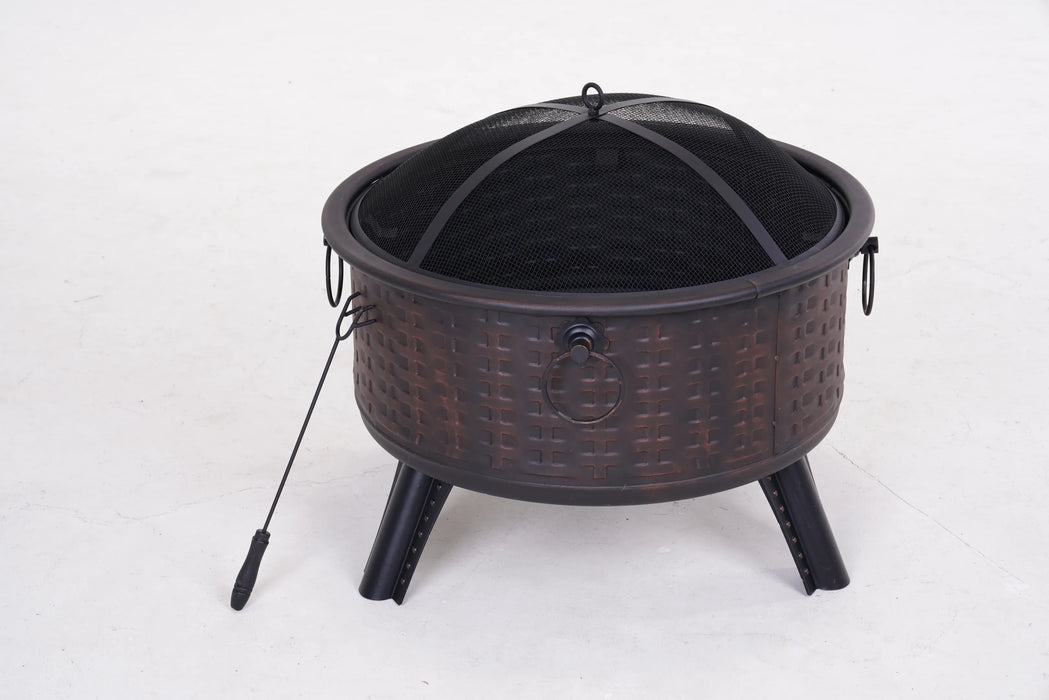 26'' Fire Pit Wood Burning Fire Pit For Outdoor