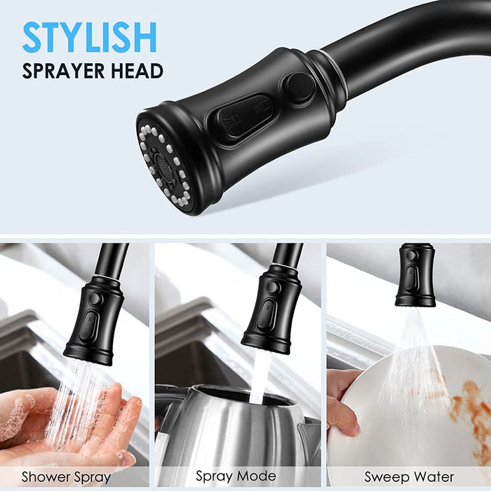 Kitchen Faucet- 3 Modes Pull Down Sprayer Kitchen Tap Faucet Head