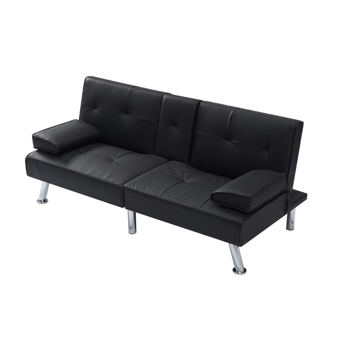 66.9” Futon sleeper sofa bed PU