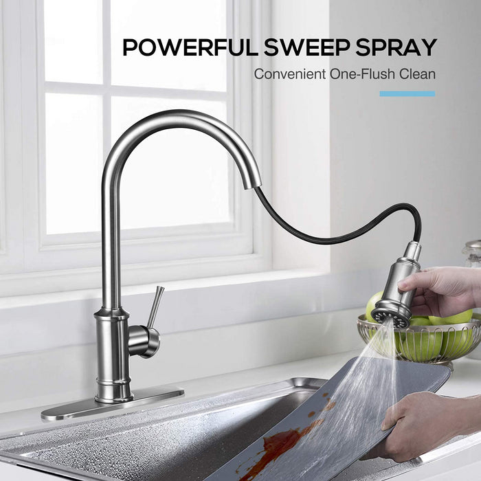 Kitchen Faucet- 3 Modes Pull Down Sprayer Kitchen Tap Faucet Head