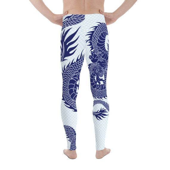 Mens Leggings - Dragon Leggings with Scales